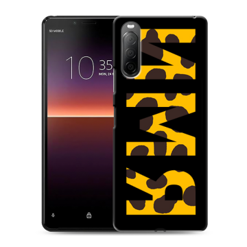 Силиконовый чехол на Sony Xperia 10 II с принтом ИМЯ