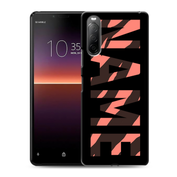 Силиконовый чехол на Sony Xperia 10 II с принтом NAME