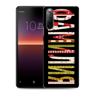 Силиконовый чехол на Sony Xperia 10 II с принтом ФАМИЛИЯ