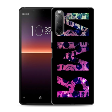Силиконовый чехол на Sony Xperia 10 II с принтом ИМЯ