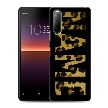 Силиконовый чехол на Sony Xperia 10 II с принтом NAME