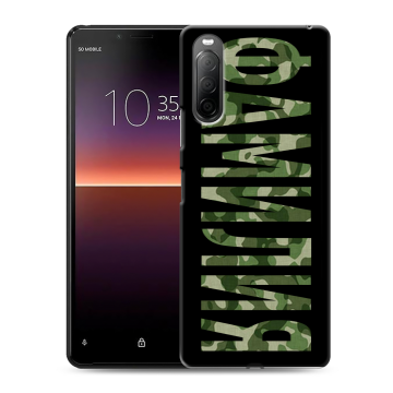 Силиконовый чехол на Sony Xperia 10 II с принтом ФАМИЛИЯ