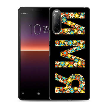 Силиконовый чехол на Sony Xperia 10 II с принтом ИМЯ