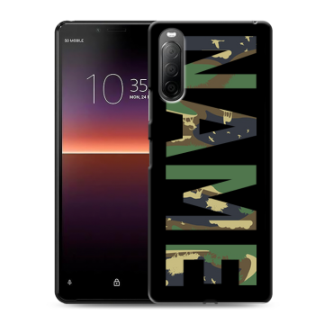 Силиконовый чехол на Sony Xperia 10 II с принтом NAME
