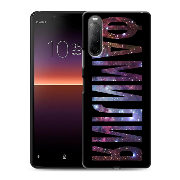 Силиконовый чехол на Sony Xperia 10 II с принтом ФАМИЛИЯ