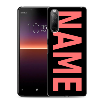 Силиконовый чехол на Sony Xperia 10 II с принтом NAME