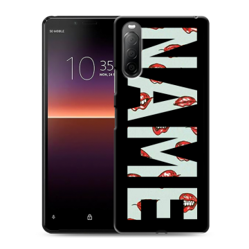 Силиконовый чехол на Sony Xperia 10 II с принтом NAME