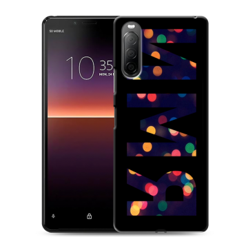 Силиконовый чехол на Sony Xperia 10 II с принтом ИМЯ