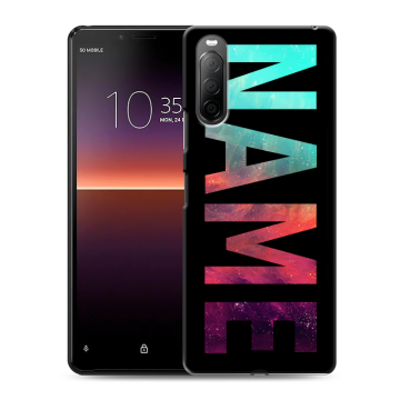 Силиконовый чехол на Sony Xperia 10 II с принтом NAME