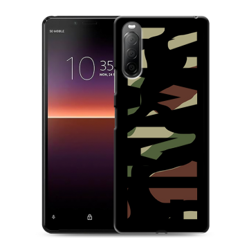 Силиконовый чехол на Sony Xperia 10 II с принтом NAME