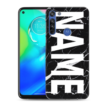 Силиконовый чехол на Motorola Moto G8 с принтом NAME