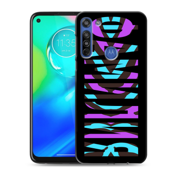 Силиконовый чехол на Motorola Moto G8 с принтом ФАМИЛИЯ