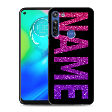 Силиконовый чехол на Motorola Moto G8 с принтом NAME