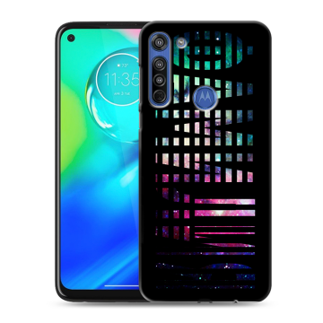 Силиконовый чехол на Motorola Moto G8 с принтом ФАМИЛИЯ