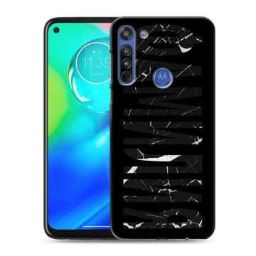Силиконовый чехол на Motorola Moto G8 с принтом ФАМИЛИЯ