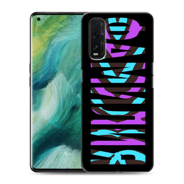Силиконовый противоударный чехол на OPPO Find X2 с принтом ФАМИЛИЯ