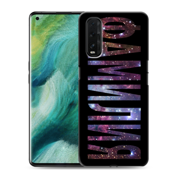 Силиконовый противоударный чехол на OPPO Find X2 с принтом ФАМИЛИЯ