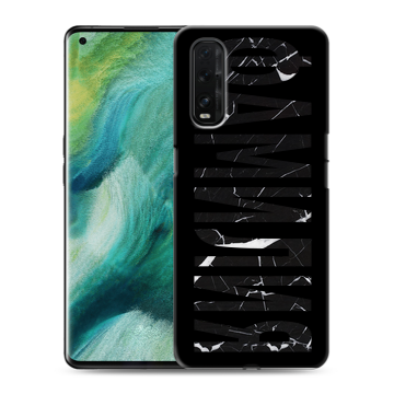 Силиконовый противоударный чехол на OPPO Find X2 с принтом ФАМИЛИЯ