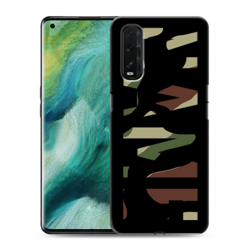 Силиконовый противоударный чехол на OPPO Find X2 с принтом NAME