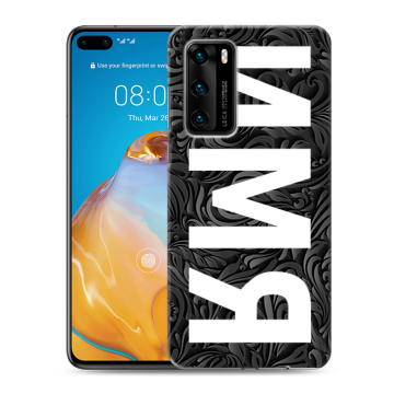Силиконовый чехол на Huawei P40 с принтом ИМЯ