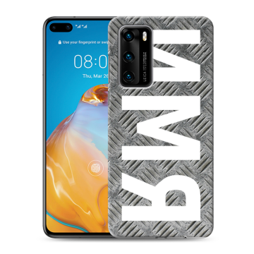 Силиконовый чехол на Huawei P40 с принтом ИМЯ