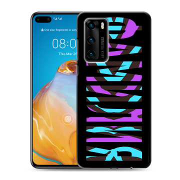 Силиконовый чехол на Huawei P40 с принтом ФАМИЛИЯ