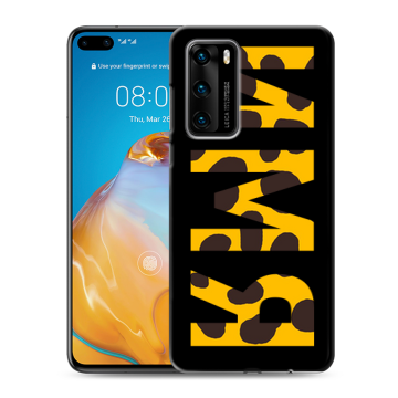 Силиконовый чехол на Huawei P40 с принтом ИМЯ