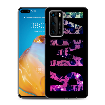 Силиконовый чехол на Huawei P40 с принтом ИМЯ