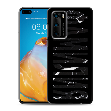 Силиконовый чехол на Huawei P40 с принтом ФАМИЛИЯ