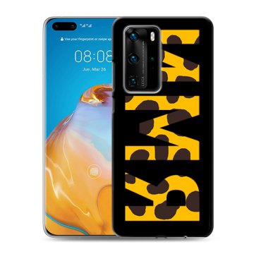 Силиконовый чехол на Huawei P40 Pro с принтом ИМЯ