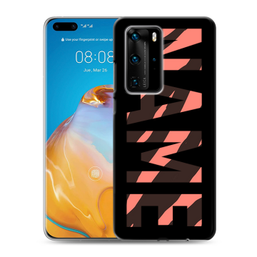Силиконовый чехол на Huawei P40 Pro с принтом NAME