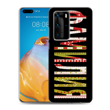 Силиконовый чехол на Huawei P40 Pro с принтом ФАМИЛИЯ