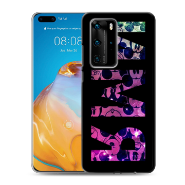 Силиконовый чехол на Huawei P40 Pro с принтом ИМЯ
