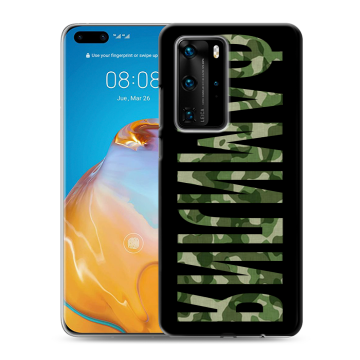 Силиконовый чехол на Huawei P40 Pro с принтом ФАМИЛИЯ