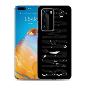 Силиконовый чехол на Huawei P40 Pro с принтом ФАМИЛИЯ