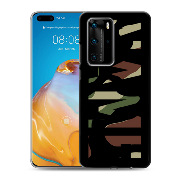 Силиконовый чехол на Huawei P40 Pro с принтом NAME