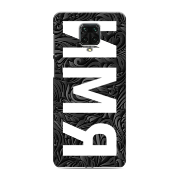 Силиконовый чехол на Xiaomi Redmi Note 9 Pro с принтом ИМЯ