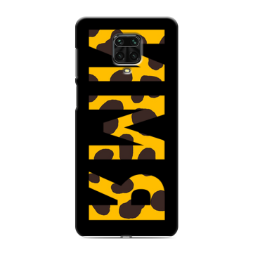 Силиконовый чехол на Xiaomi Redmi Note 9 Pro с принтом ИМЯ