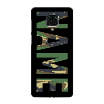 Силиконовый чехол на Xiaomi Redmi Note 9 Pro с принтом NAME