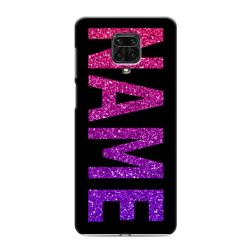 Силиконовый чехол на Xiaomi Redmi Note 9 Pro с принтом NAME