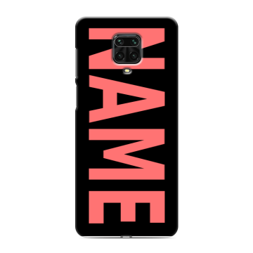 Силиконовый чехол на Xiaomi Redmi Note 9 Pro с принтом NAME