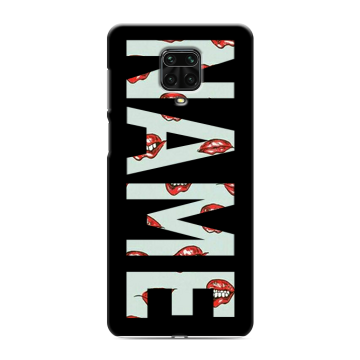 Силиконовый чехол на Xiaomi Redmi Note 9 Pro с принтом NAME