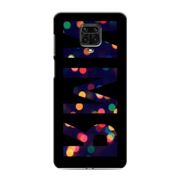 Силиконовый чехол на Xiaomi Redmi Note 9 Pro с принтом ИМЯ