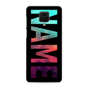 Силиконовый чехол на Xiaomi Redmi Note 9 Pro с принтом NAME