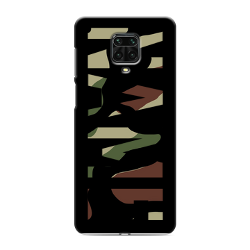 Силиконовый чехол на Xiaomi Redmi Note 9 Pro с принтом NAME