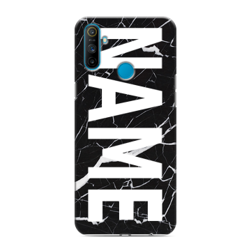 Силиконовый чехол на Realme C3 с принтом NAME