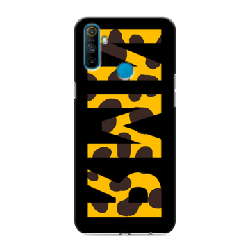 Силиконовый чехол на Realme C3 с принтом ИМЯ