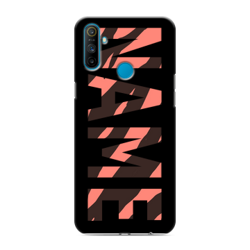 Силиконовый чехол на Realme C3 с принтом NAME