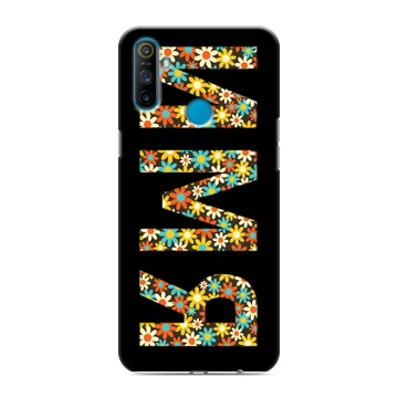 Силиконовый чехол на Realme C3 с принтом ИМЯ