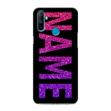 Силиконовый чехол на Realme C3 с принтом NAME